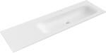 Mexen Vela, pultra szerelhető mosdó, jobb oldali, 161 × 46, 5 cm, matt fehér, 25231601P (25231601P)