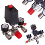  Kompresszor nyomáskapcsoló, nyomáscsökkentő, 230V a PL-230 kompresszorhoz