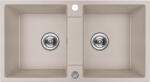 Kuchinox Rab, 2 rekeszes gránit mosogató 800x440x186 mm, bézs, LAV-SBF_420Y (LAV-SBF_420Y)