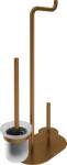 Deante Silia kiegészítők, 3 funkciós WC-papír és WC-kefe tartó, szálcsiszolt bronz, DEA-ADI_C732 (ADI_C732)