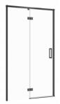 Cersanit Larga, szárnyas ajtó nyílásra 120x195cm, balos kivitel, 6mm átlátszó üveg, fekete profil, S932-130 (S932-130)