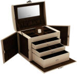 Friedrich23 Cordoba XL Ékszer és óratartó doboz bézs