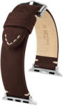 Hirsch Ranger sötétbarna Apple Watch óraszíj - 22mm / L -120/80mm