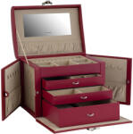 Friedrich23 Cordoba XL Ékszer és óratartó doboz piros