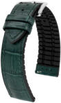 Hirsch Paul Sötétzöld óraszíj - 20mm / L -120/80mm
