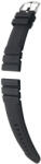 Hirsch Seadiver Szilikon óraszíj Fekete - 24mm / L -120/80mm