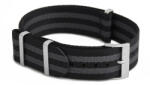 Phenome Straps Premium Nato Óraszíj "James Bond" HD Fekete-Szürke - 20mm / L/XL- 335mm