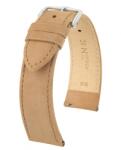 Hirsch Osiris Nubuck Világosbarna óraszíj - 22mm / L -120/80mm