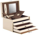 Friedrich23 Cordoba Ékszer és óratartó doboz bézs