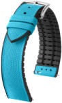 Hirsch Arne Türkizkék óraszíj - 22mm / L -120/80mm