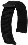Hirsch Vocem fekete óraszíj - 20mm / L -120/80mm