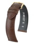 Hirsch Camelgrain Sötétbarna óraszíj - 20mm / L -120/80mm