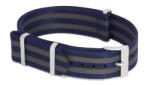 Phenome Straps Premium Nato Óraszíj "James Bond" Kék-Szürke - 22mm / L/XL- 335mm