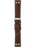 Herzog Pilóta Óraszíj Sötétbarna - 20mm / L -120/80mm