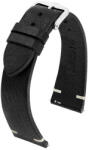 Hirsch Bagnore Fekete óraszíj - 22mm / L -120/80mm