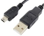 Forever USB/miniUSB adatkábel 1m 1A fekete (T_0011208)
