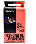 Casio Feliratozógép szalag XR-24RD1 24mmx8m Casio piros/fekete (XR24RD1) - web24
