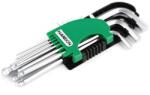 Hanbon Set 9 chei hexagonale cu bila, Cr-V, 1.5-10mm, HB651201, Hanbon, 510267 (510267) Trusa unelte