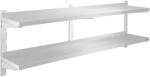 Royal Catering Fali polc - 2 polc - 160 cm (RCWR-160.2)