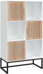 vidaXL fehér magas szekrény 70 x 35 x 125 cm, rétegelt fa, 23, 75 kg (352136VidaXL)