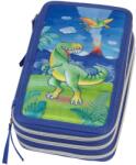 Faber-Castell Dinoszaurusz tolltartó, felszerelt, 44 db, 3 cipzárral (FC573041)