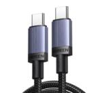 UGREEN L532 adatkábel (Type-C - Type-C, 240W, PD gyorstöltő 3.1, 300cm) SÖTÉTSZÜRKE (65909) (65909)