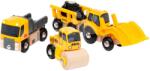 BRIO Mașini de construcție din lemn Construction Vehicles BRIO camioane cu încărcător și compactor (BRIO6580)