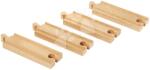 BRIO Piese de schimb pentru cale ferată Short Straight Tracks BRIO 4 șine scurte lungime 10, 8 cm (BRIO3343)