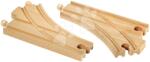 BRIO Piese de schimb pentru cale ferată Curved Switching Tracks BRIO 2 macazuri oblice pentru căile paralele (BRIO3466)