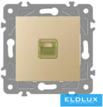 ELDLUX ELDGROUND 1×RJ45 Cat. 6 UTP aljzat Arany (4265867320)