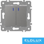 ELDLUX ELDGROUND jelzőfényes csillárkapcsoló ezüst (46095654)