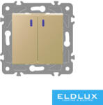ELDLUX ELDGROUND jelzőfényes csillárkapcsoló arany (39380235)