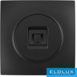 ELDLUX ELDELIN RJ45 Cat. 5e UTP aljzat fekete (847796900)