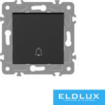 ELDLUX ELDGROUND nyomókapcsoló csengőjellel fekete rugós (2389858080)