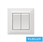 ELDLUX ELDGROUND Dupla nyomókapcsoló fehér rugós (2934012988)