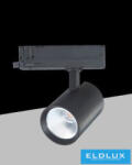 UNIVERSO Háromfázisú sínhez spotlámpa 30w 3250lm 3000k Ra90 38° IP20 Fekete D75x120mm 5év (251618301)