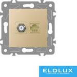 ELDLUX ELDGROUND SAT (13db) + RJ45 Cat. 5e UTP aljzat Arany (1994064371)