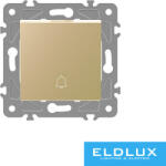 ELDLUX ELDGROUND nyomókapcsoló csengőjellel arany rugós (3838122518)