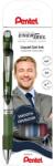 Pentel Rollertoll zselés 0.7mm, Pentel EnerGel BL77-4, írásszín fekete, sötétkék, burgundi, sötétzöld (BL77-4COL2) - web24