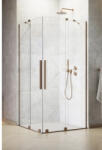Radaway Ușă duș cu perete lateral Radaway Furo Brushed Copper KDD stânga, 90x200 cm, sticlă securizată transparentă, profil cupru (10105090-93-01L)