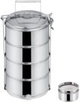 Orion Rozsdamentes acél ételhordó + fedő 4 x 1, 3 l (120965)