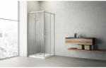 Radaway Ușă duș cu perete lateral dreapta Radaway Idea KDD, 80x200, 5 cm, sticlă securizată transparentă, profil negru (387061-01-01R)