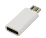 Gigapack Adapter (Type-C - microUSB, adatátvitel és töltés) FEHÉR 'Gigapack csomagolás' (GP-70374) (GP-70374)