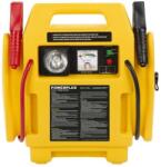 Powerplus sárga gyorsindító/ bikázó 7000mA kompresszorral, lámpával POWX411