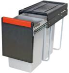 Franke Cos de gunoi incorporabil Franke Cube 528.00. 022, 2x15 l, negru, corp 300 mm (528.00.022) Cos de gunoi