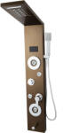 Trendy Sanitary Hidromasszázs Zuhanypanel, Rozsdamentes Acél, 5 Funkciós, Leddel, Antik Bronz - pepita - 83 637 Ft