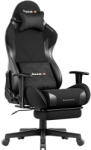 Huzaro Gamer szék Force lábtartóval fekete