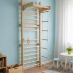 Pepita Rib Wall 215cm - cu inel de gimnastică, scară și bară de tracțiune (60800)