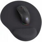 Gembird Egérpad Nagy csukló alá Ergonomikus zselés, fekete, XL (Fotonia MP-GEL-BK)
