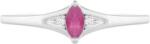  Ezüst Gyűrű Thai Rubinnal és Fehér Topázzal, PCY10956/54